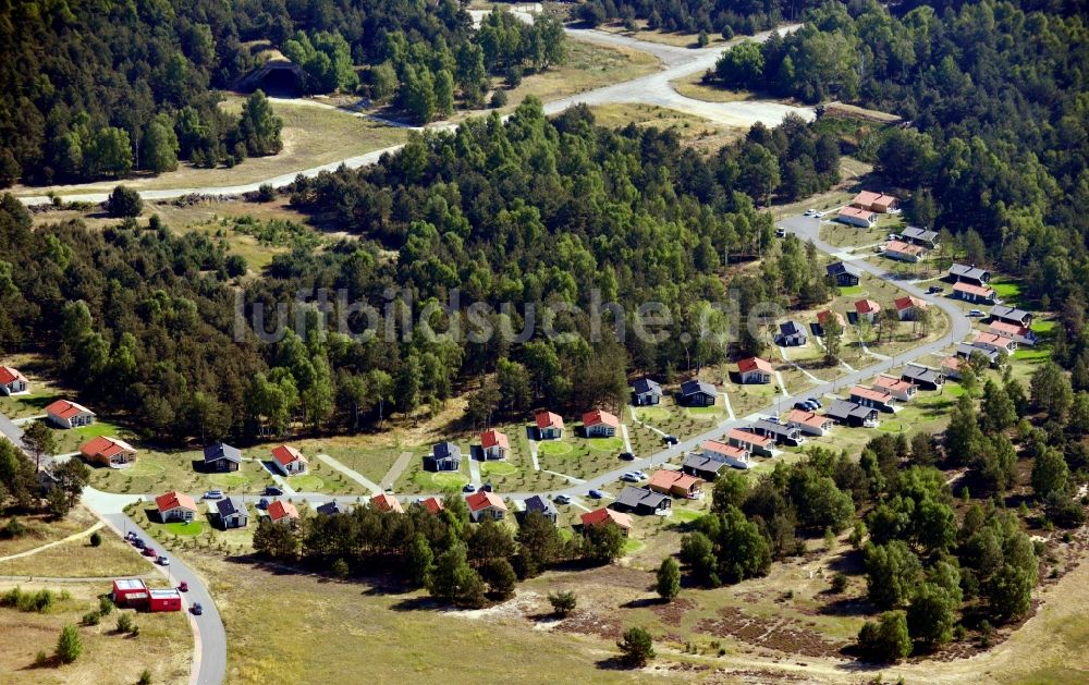 Luftbild Krausnick - Ferienhausdorf Tropical Island in Krausnick im Bundesland Brandenburg