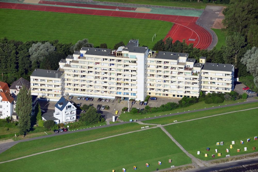 Luftaufnahme Cuxhaven - Ferienwohnanlage Haus Nautic in Cuxhaven im Bundesland Niedersachsen