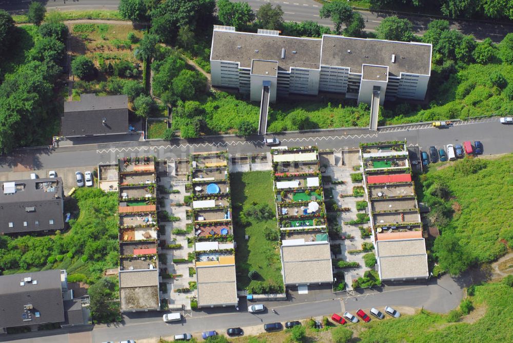 Luftaufnahme Bad Ems - Ferienwohnanlage Haus Panoramablick am Weinberg in Bad Ems