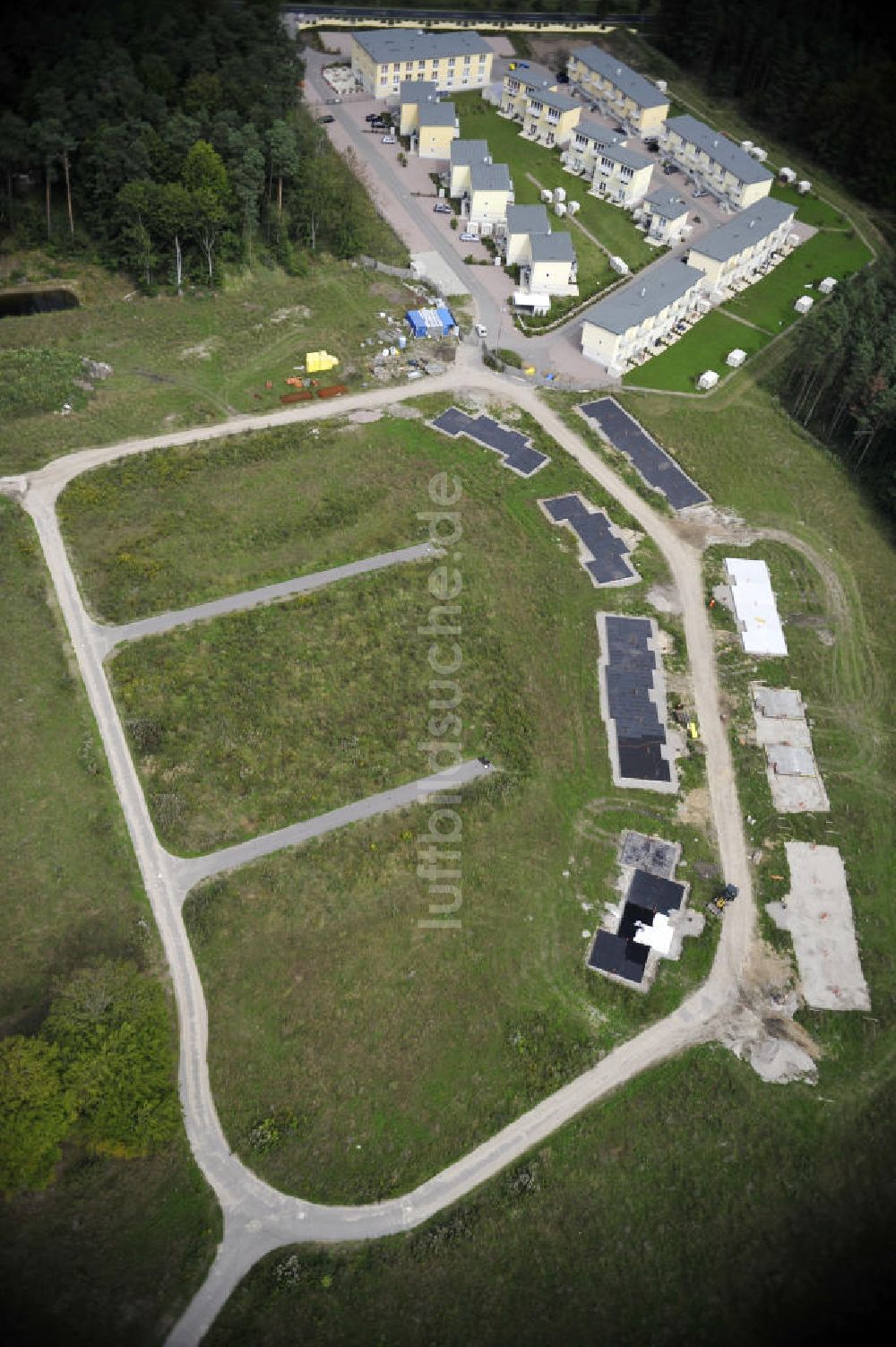 Luftaufnahme Graal-Müritz - Ferienwohnpark im Küstenwald der HAWO Bauträger KG in unmittelbarer Strandnähe im Ostseeheilbad Graal-Müritz