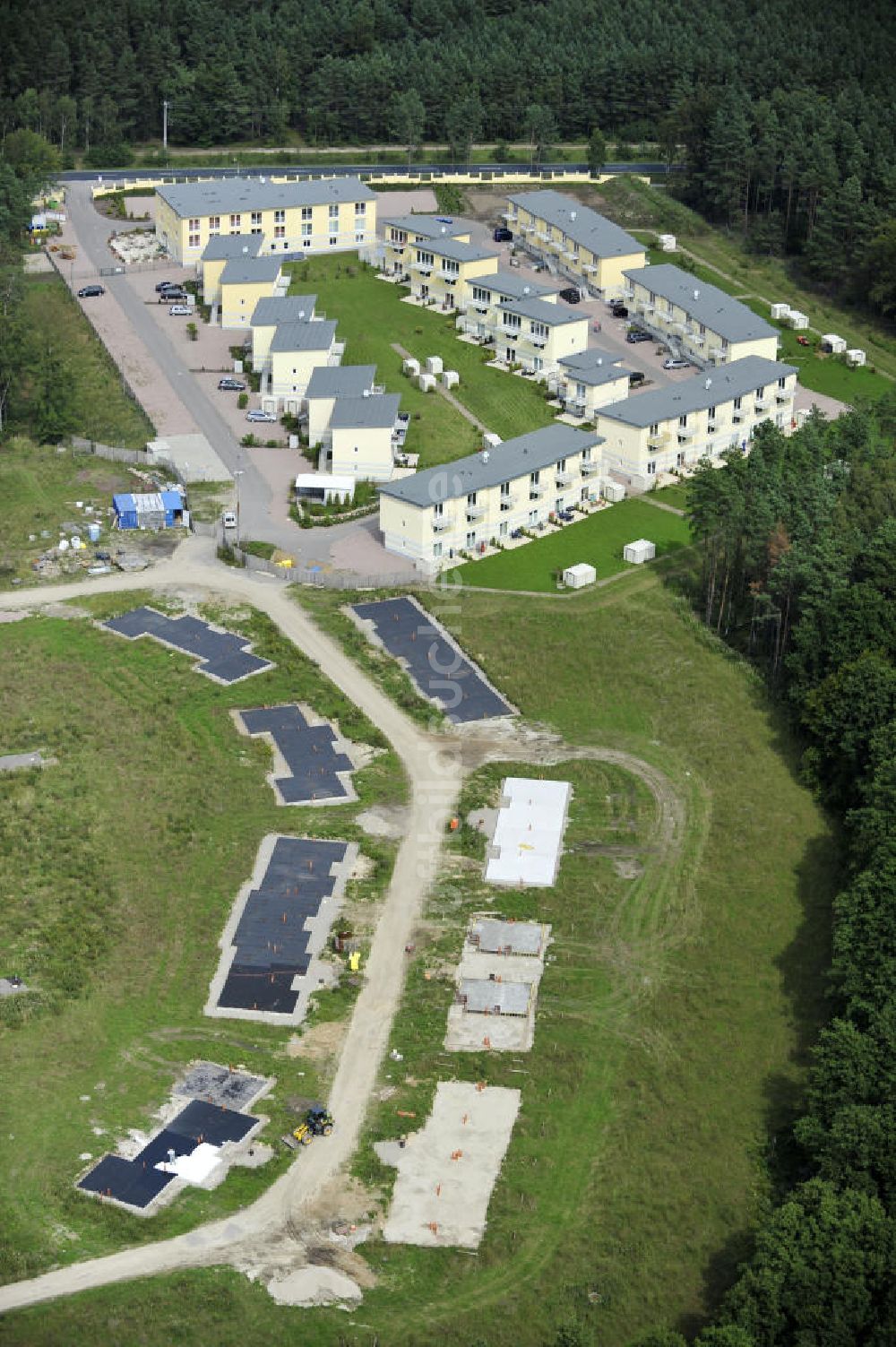 Luftbild Graal-Müritz - Ferienwohnpark im Küstenwald der HAWO Bauträger KG in unmittelbarer Strandnähe im Ostseeheilbad Graal-Müritz