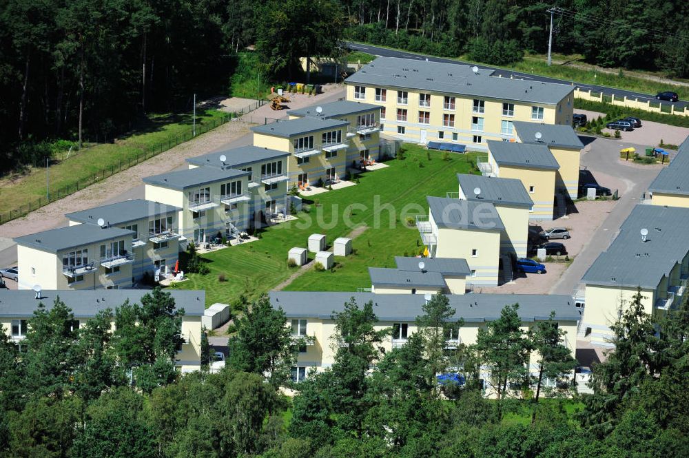 OSTSEEBAD GRAL-MÜRITZ von oben - Ferienwohnpark im Küstenwald der HAWO Bauträger KG in unmittelbarer Strandnähe im Ostseeheilbad Graal-Müritz