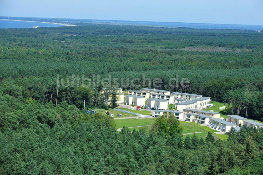 OSTSEEBAD GRAL-MÜRITZ von oben - Ferienwohnpark im Küstenwald der HAWO Bauträger KG in unmittelbarer Strandnähe im Ostseeheilbad Graal-Müritz