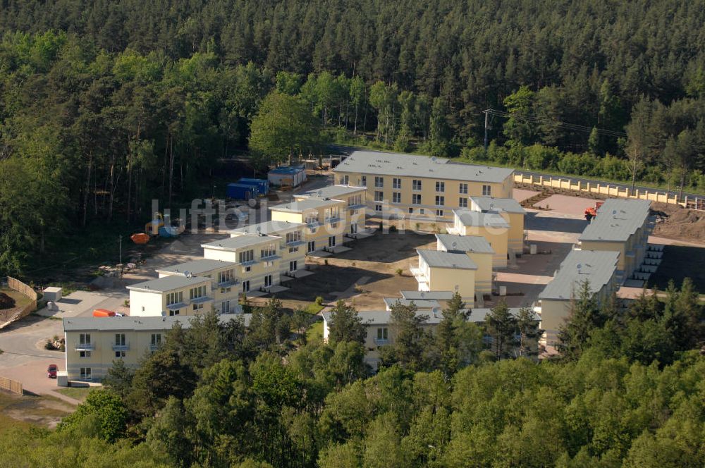 Graal-Müritz aus der Vogelperspektive: Ferienwohnpark im Küstenwald der HAWO Bauträger KG in unmittelbarer Strandnähe im Ostseeheilbad Graal-Müritz