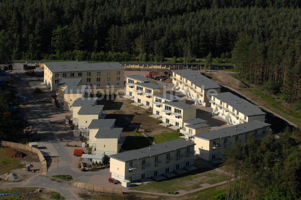 Graal-Müritz von oben - Ferienwohnpark im Küstenwald der HAWO Bauträger KG in unmittelbarer Strandnähe im Ostseeheilbad Graal-Müritz