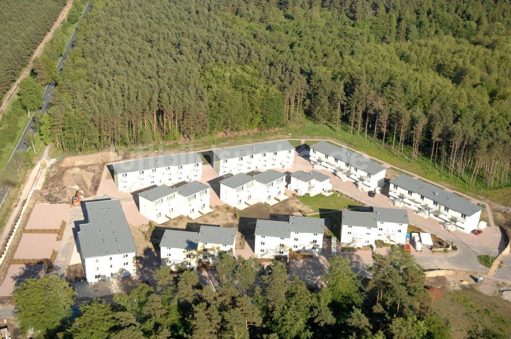 Graal-Müritz von oben - Ferienwohnpark im Küstenwald der HAWO Bauträger KG in unmittelbarer Strandnähe im Ostseeheilbad Graal-Müritz