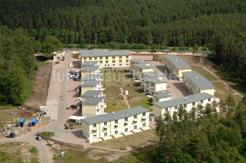 Ostseebad Graal-Müritz aus der Vogelperspektive: Ferienwohnpark im Küstenwald der HAWO Bauträger KG in unmittelbarer Strandnähe im Ostseeheilbad Graal-Müritz