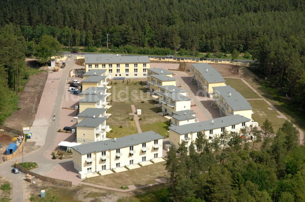 Luftbild Ostseebad Graal-Müritz - Ferienwohnpark im Küstenwald der HAWO Bauträger KG in unmittelbarer Strandnähe im Ostseeheilbad Graal-Müritz