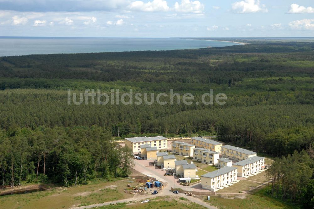 Ostseebad Graal-Müritz von oben - Ferienwohnpark im Küstenwald der HAWO Bauträger KG in unmittelbarer Strandnähe im Ostseeheilbad Graal-Müritz