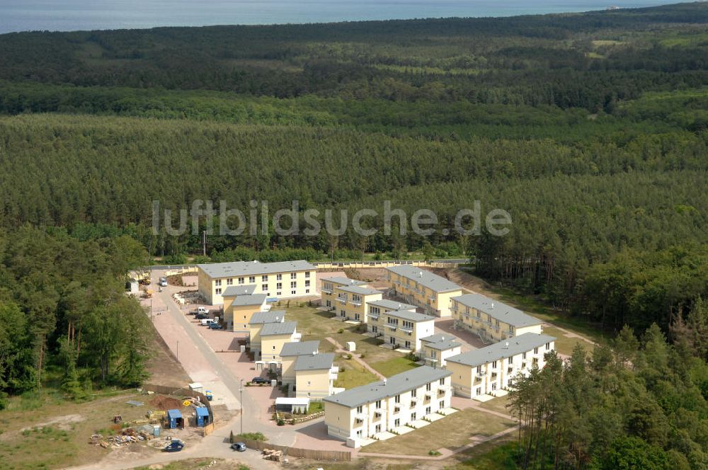 Luftaufnahme Ostseebad Graal-Müritz - Ferienwohnpark im Küstenwald der HAWO Bauträger KG in unmittelbarer Strandnähe im Ostseeheilbad Graal-Müritz