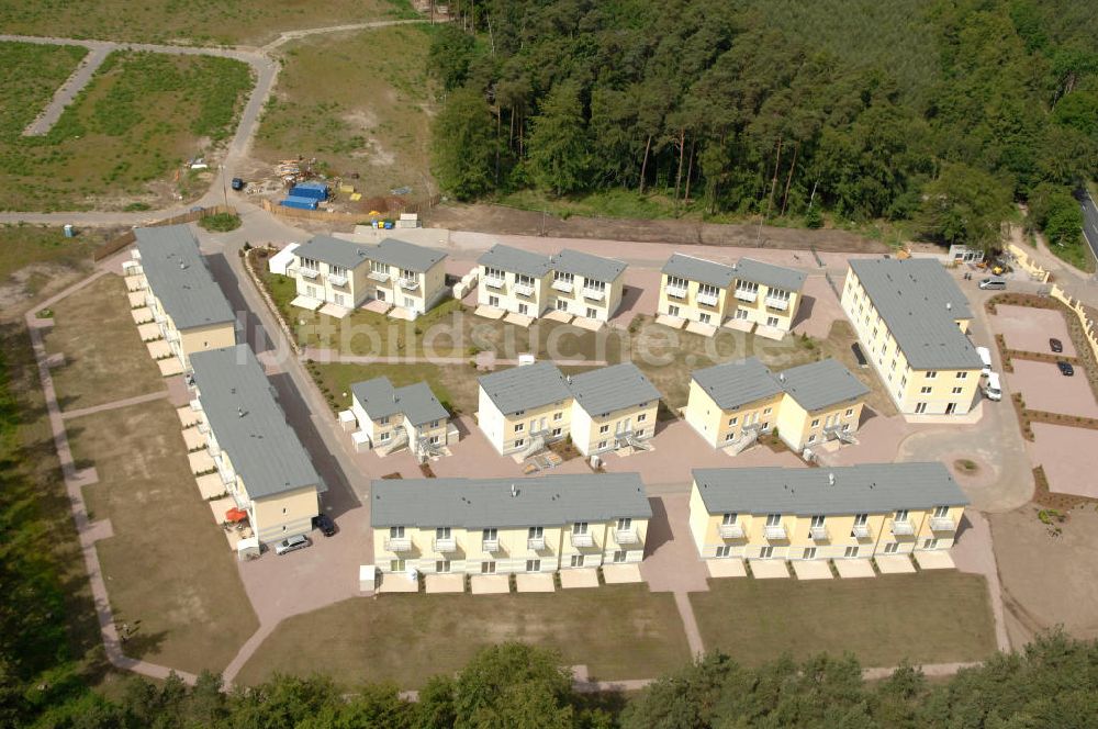 Luftaufnahme Ostseebad Graal-Müritz - Ferienwohnpark im Küstenwald der HAWO Bauträger KG in unmittelbarer Strandnähe im Ostseeheilbad Graal-Müritz