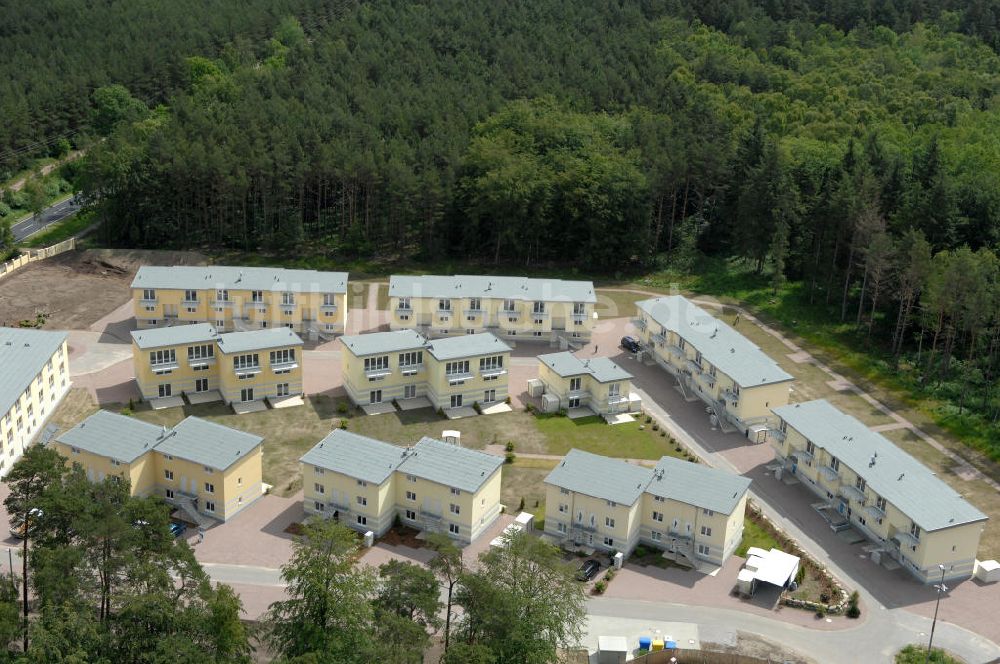 Ostseebad Graal-Müritz aus der Vogelperspektive: Ferienwohnpark im Küstenwald der HAWO Bauträger KG in unmittelbarer Strandnähe im Ostseeheilbad Graal-Müritz