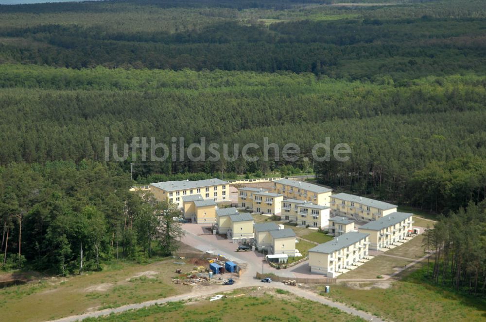 Luftbild Ostseebad Graal-Müritz - Ferienwohnpark im Küstenwald der HAWO Bauträger KG in unmittelbarer Strandnähe im Ostseeheilbad Graal-Müritz