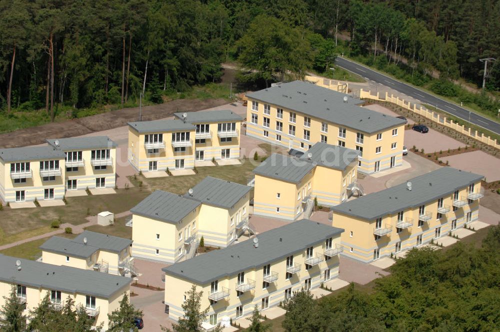 Luftaufnahme Ostseebad Graal-Müritz - Ferienwohnpark im Küstenwald der HAWO Bauträger KG in unmittelbarer Strandnähe im Ostseeheilbad Graal-Müritz