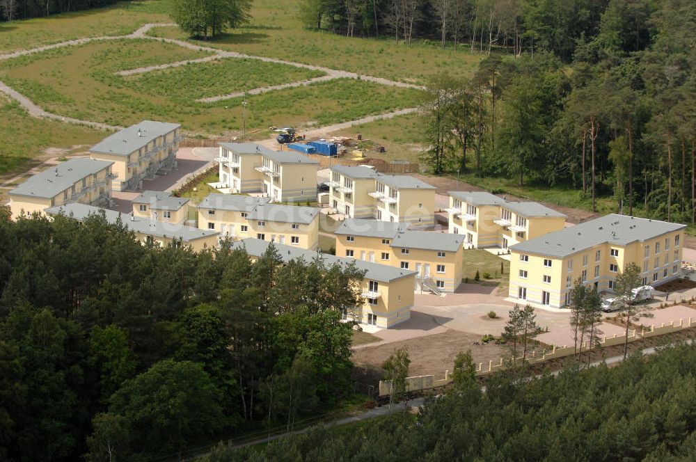 Luftaufnahme Ostseebad Graal-Müritz - Ferienwohnpark im Küstenwald der HAWO Bauträger KG in unmittelbarer Strandnähe im Ostseeheilbad Graal-Müritz