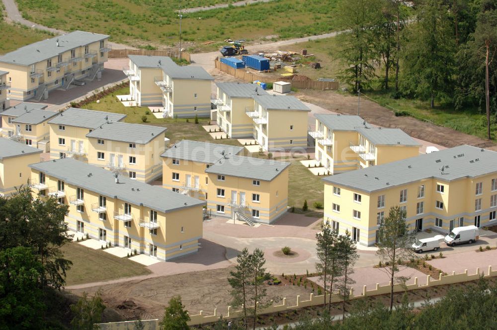 Ostseebad Graal-Müritz aus der Vogelperspektive: Ferienwohnpark im Küstenwald der HAWO Bauträger KG in unmittelbarer Strandnähe im Ostseeheilbad Graal-Müritz