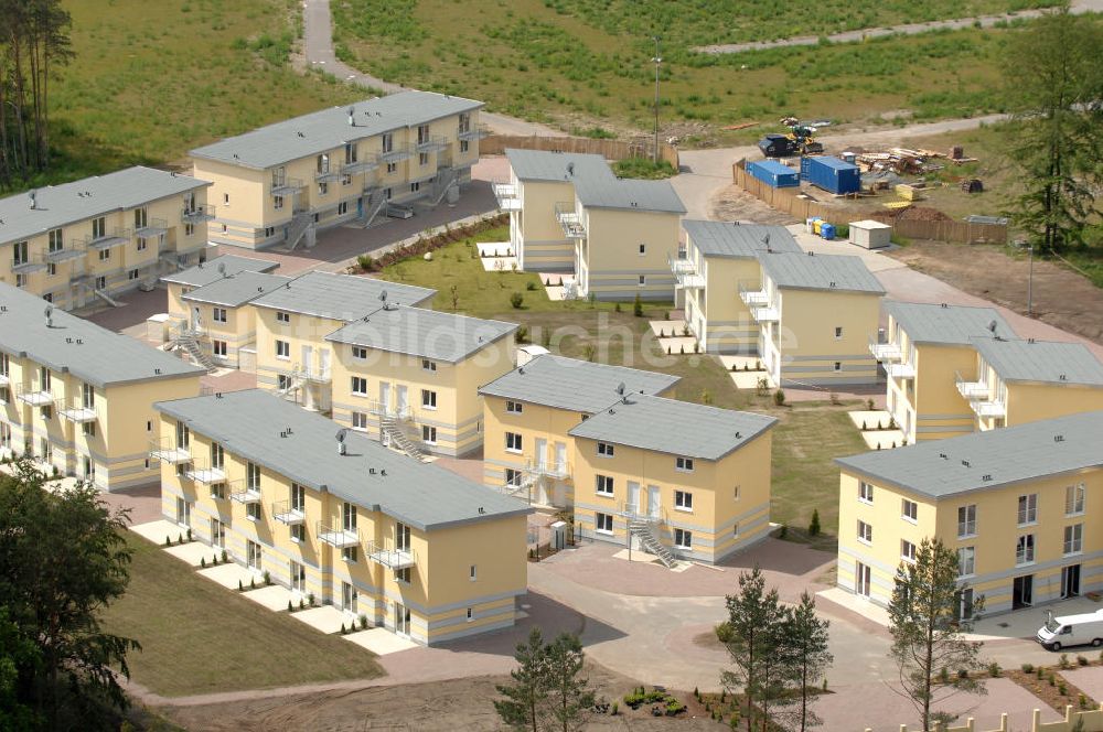 Luftbild Ostseebad Graal-Müritz - Ferienwohnpark im Küstenwald der HAWO Bauträger KG in unmittelbarer Strandnähe im Ostseeheilbad Graal-Müritz