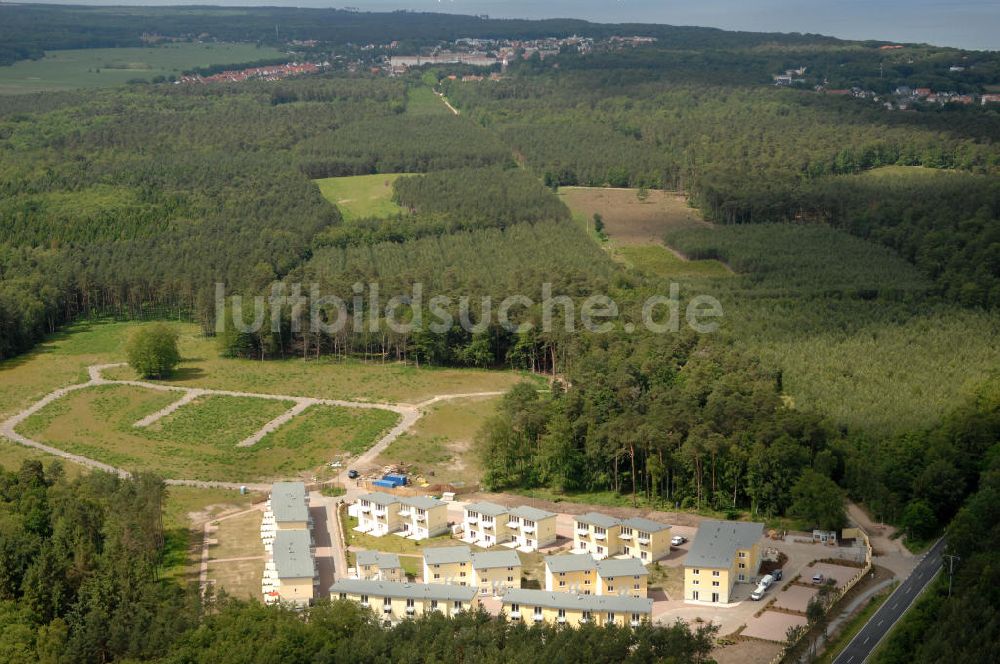 Ostseebad Graal-Müritz von oben - Ferienwohnpark im Küstenwald der HAWO Bauträger KG in unmittelbarer Strandnähe im Ostseeheilbad Graal-Müritz