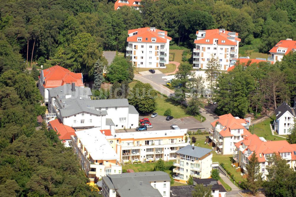 Graal-Müritz aus der Vogelperspektive: Ferienwohnungen und Hotels in Graal-Müritz in Mecklenburg-Vorpommern