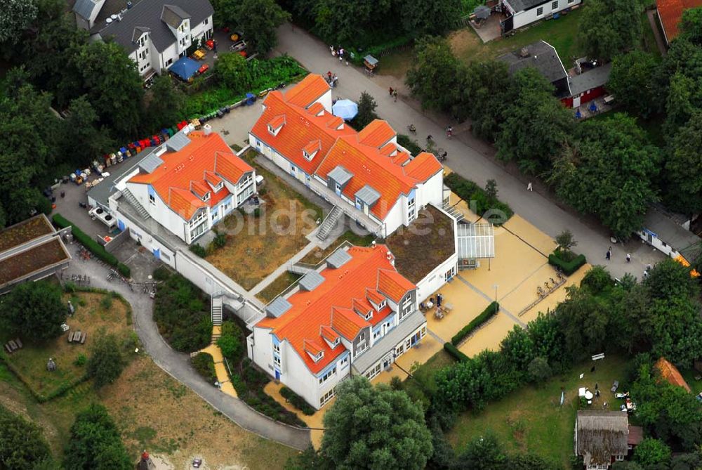 Vitte auf Hiddensee aus der Vogelperspektive: Ferienwohnungen in Vitte auf Hiddensee