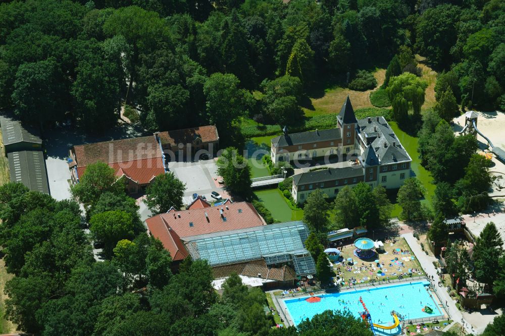 Luftbild Haren (Ems) - Ferienzentrum Schloss Dankern am Dankernsee in Haren (Ems) im Bundesland Niedersachsen, Deutschland