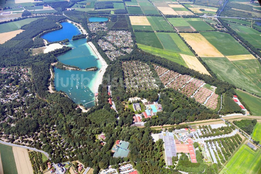 Luftaufnahme Haren (Ems) - Ferienzentrum Schloss Dankern am Dankernsee in Haren (Ems) im Bundesland Niedersachsen, Deutschland