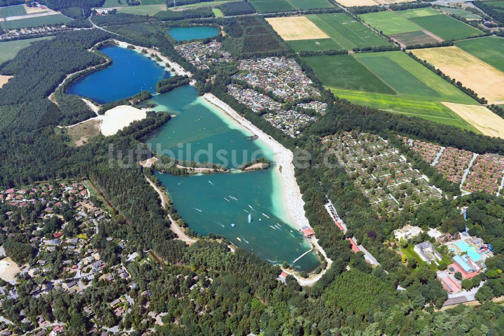 Haren (Ems) von oben - Ferienzentrum Schloss Dankern am Dankernsee in Haren (Ems) im Bundesland Niedersachsen, Deutschland