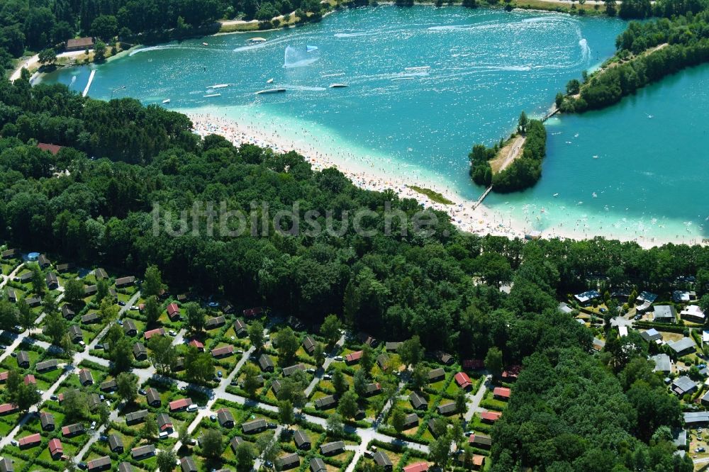 Haren (Ems) von oben - Ferienzentrum Schloss Dankern am Dankernsee in Haren (Ems) im Bundesland Niedersachsen, Deutschland