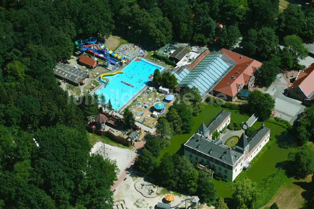 Luftbild Haren (Ems) - Ferienzentrum Schloss Dankern am Dankernsee in Haren (Ems) im Bundesland Niedersachsen, Deutschland