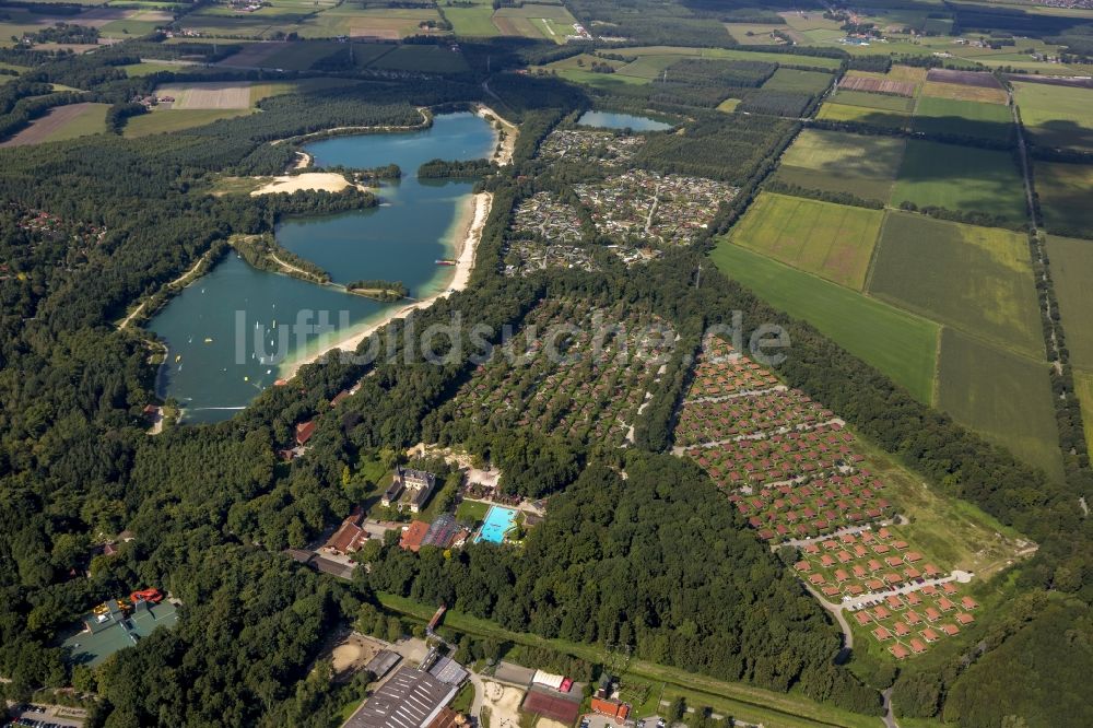 Haren Ems von oben - Ferienzentrum Schloss Dankern in Haren (Ems) im Bundesland Niedersachsen