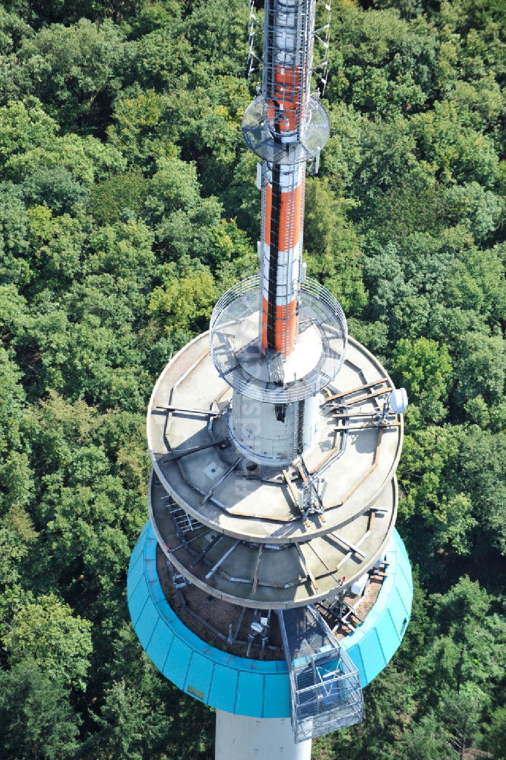 Luftaufnahme EßWEILER - Fernmeldeturm Bornberg auf dem Bornberg bei Eßweiler im Nordpfälzer Bergland