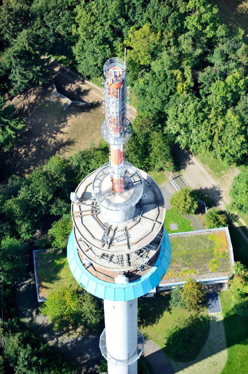 Luftaufnahme EßWEILER - Fernmeldeturm Bornberg auf dem Bornberg bei Eßweiler im Nordpfälzer Bergland