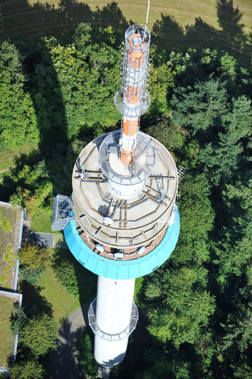 Luftaufnahme EßWEILER - Fernmeldeturm Bornberg auf dem Bornberg bei Eßweiler im Nordpfälzer Bergland