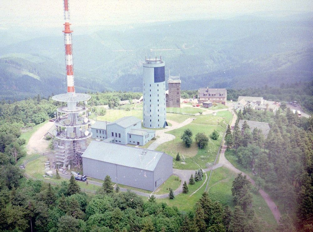 Luftbild Kurort Brotterode - Fernmeldeturm und Fernsehturm in Brotterode im Bundesland Thüringen