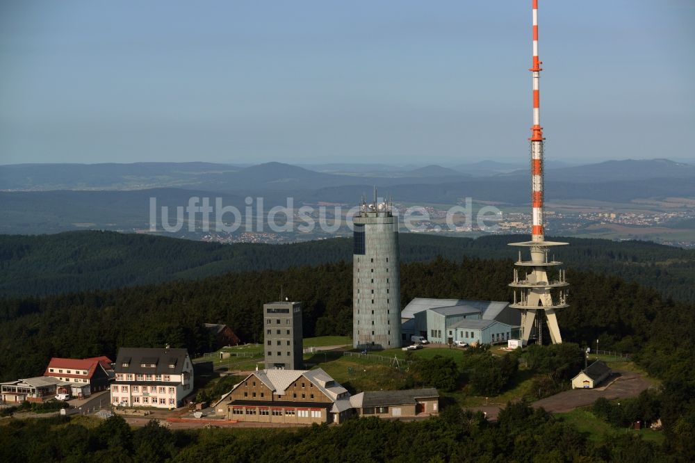 Luftbild Brotterode - Fernmeldeturm und Fernsehturm in Brotterode im Bundesland Thüringen