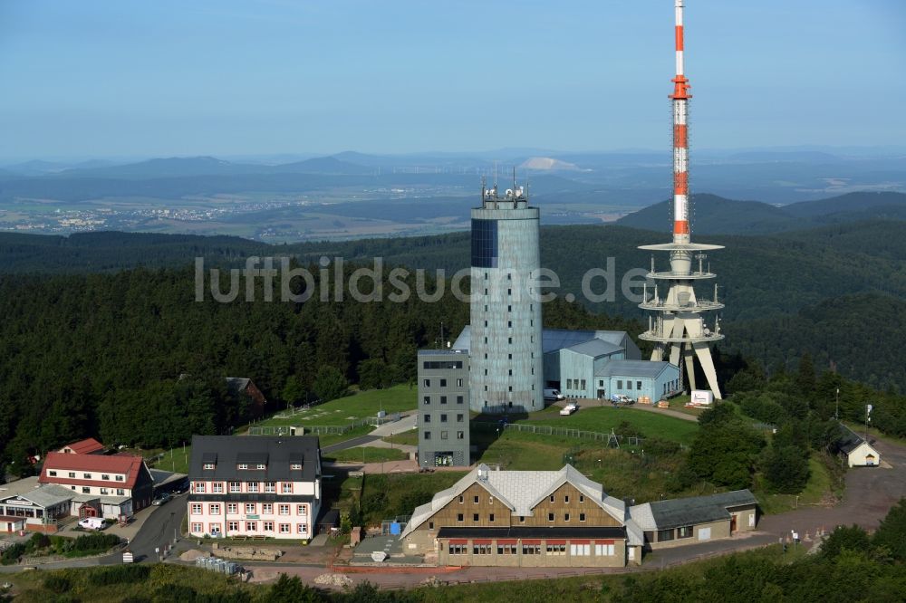 Luftbild Brotterode - Fernmeldeturm und Fernsehturm in Brotterode im Bundesland Thüringen