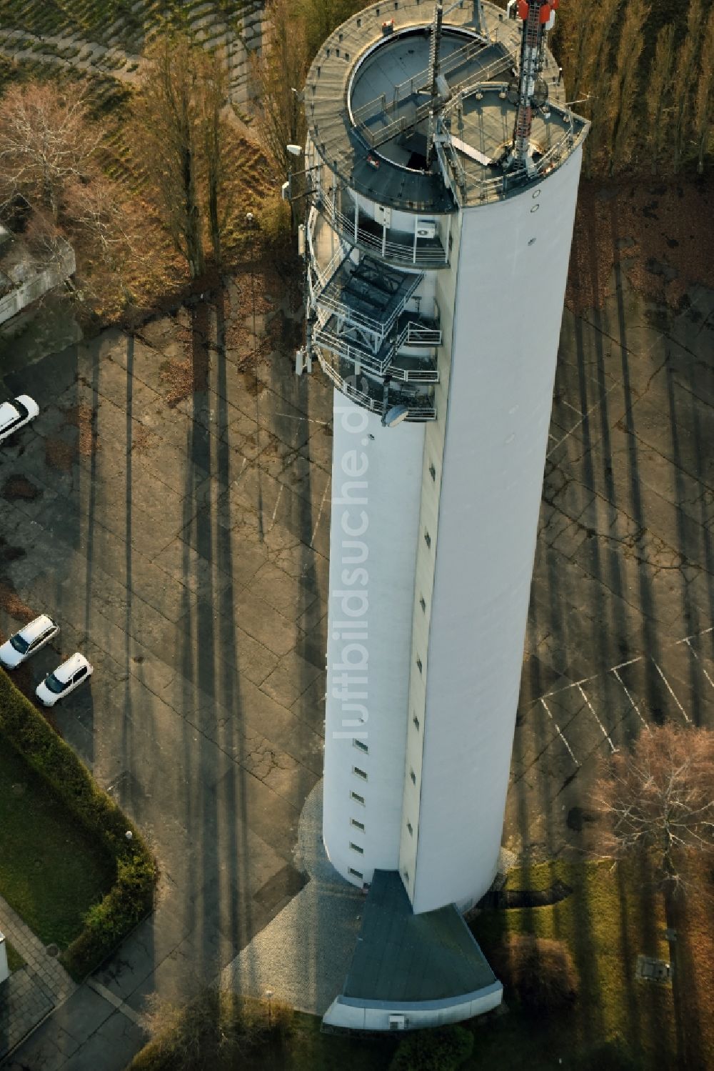 Frankfurt (Oder) aus der Vogelperspektive: Fernmeldeturm und Fernsehturm in Frankfurt (Oder) im Bundesland Brandenburg