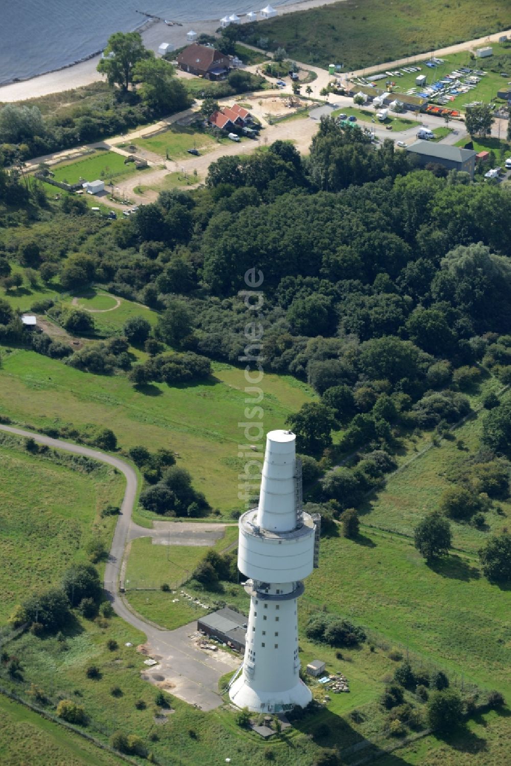 Luftbild Neustadt in Holstein - Fernmeldeturm und Fernsehturm in Neustadt in Holstein im Bundesland Schleswig-Holstein