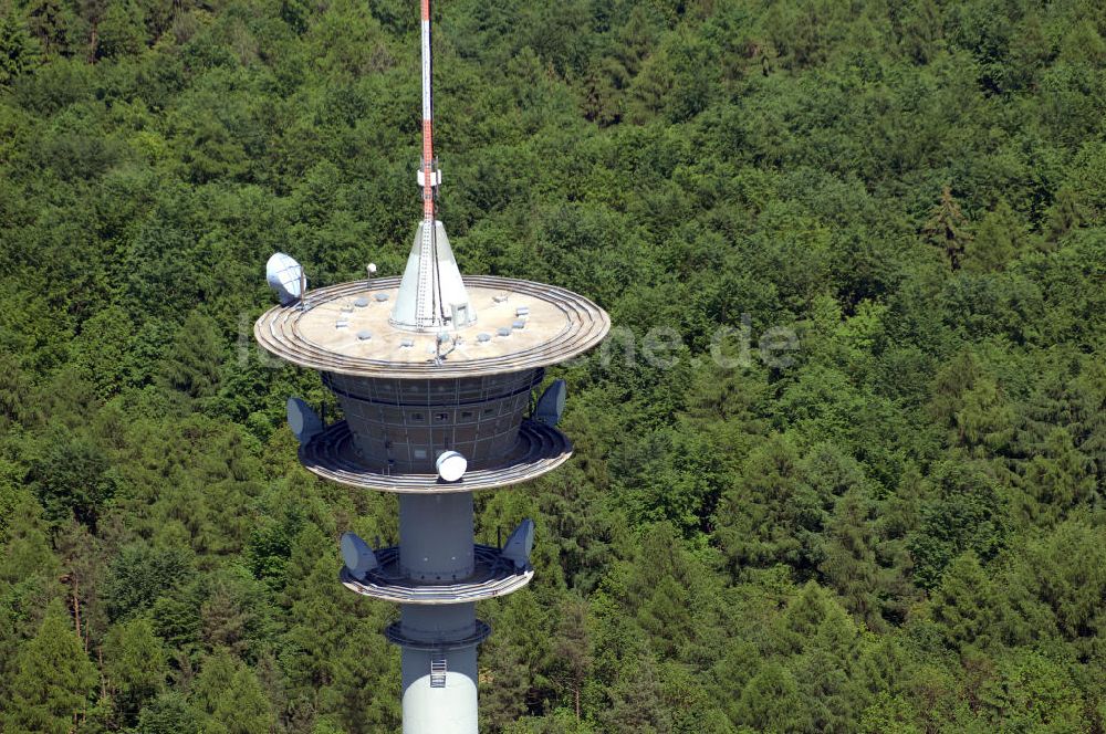 Gramschatz von oben - Fernmeldeturm Gramschatzer Wald