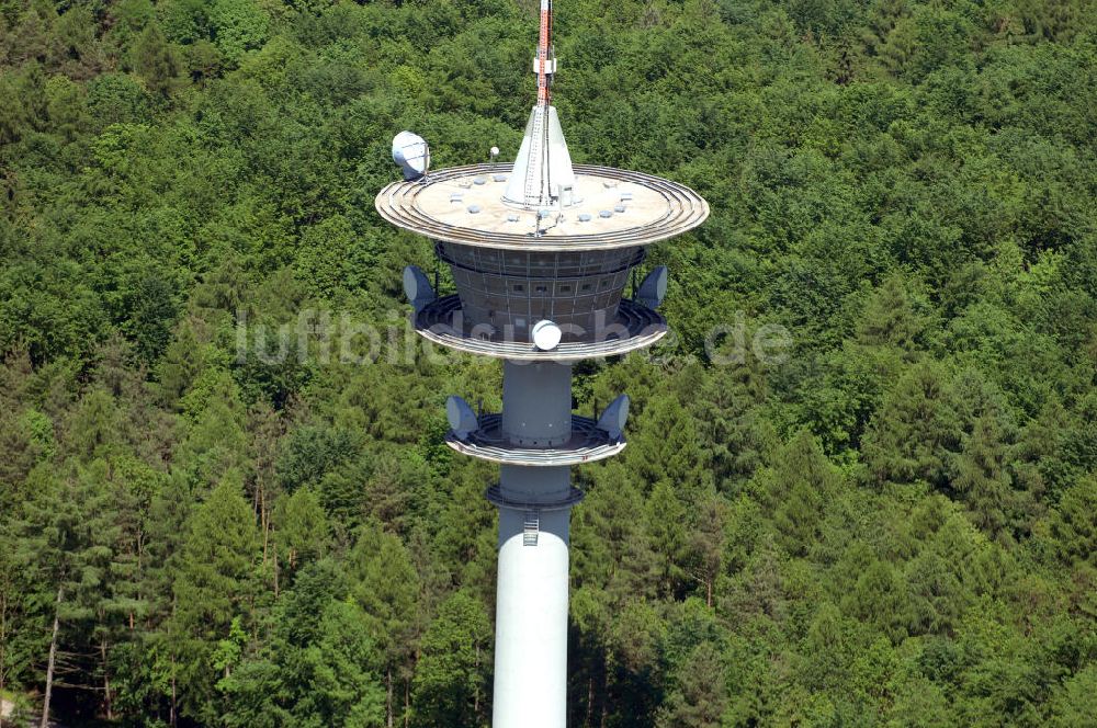 Luftbild Gramschatz - Fernmeldeturm Gramschatzer Wald