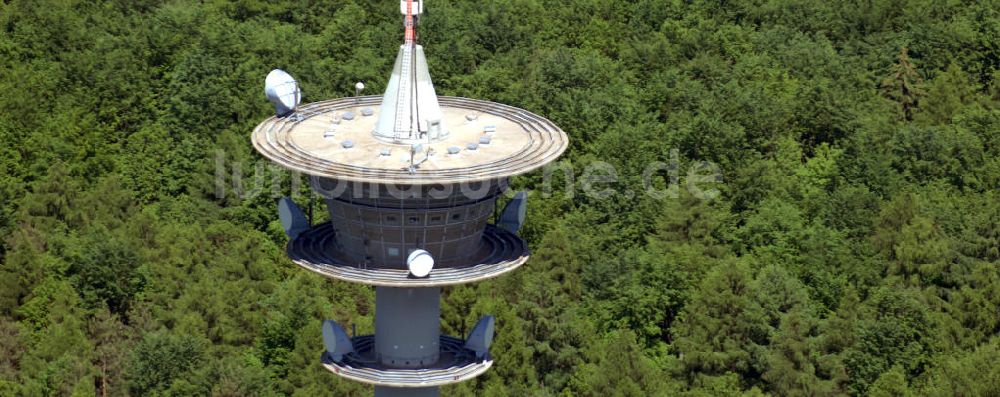 Luftaufnahme Gramschatz - Fernmeldeturm Gramschatzer Wald