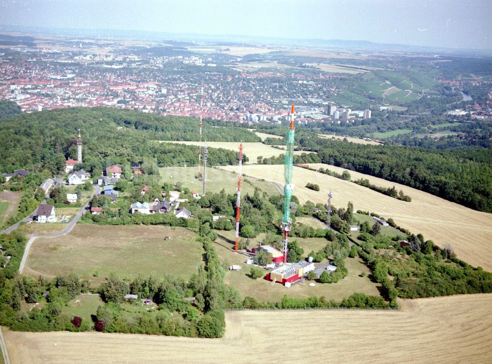 Luftbild Würzburg - Fernmeldeturm und Grundnetzsender Sendeturm Würzburg-Frankenwarte in Würzburg im Bundesland Bayern, Deutschland