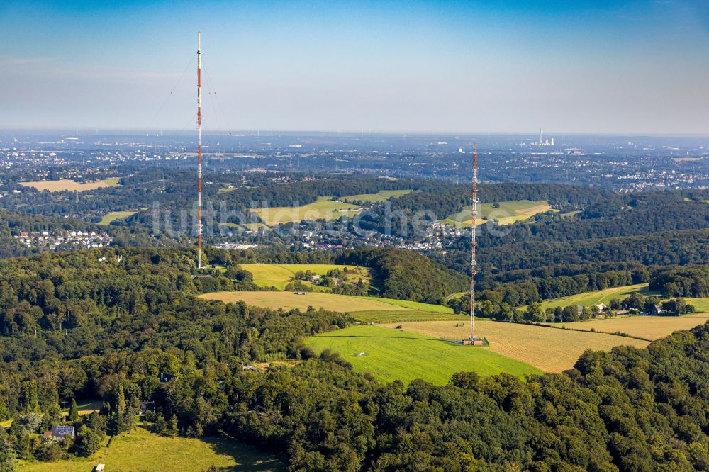 Luftbild Langenberg - Fernmeldeturm und Grundnetzsender WDR- Sender Langenberg in Langenberg im Bundesland Nordrhein-Westfalen, Deutschland