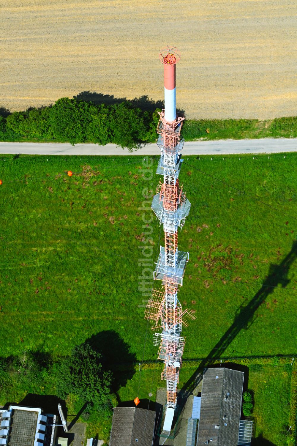 Luftbild Nottuln - Fernmeldeturm und Grundnetzsender WDR-Sender Münster/Baumberge in Nottuln im Bundesland Nordrhein-Westfalen, Deutschland