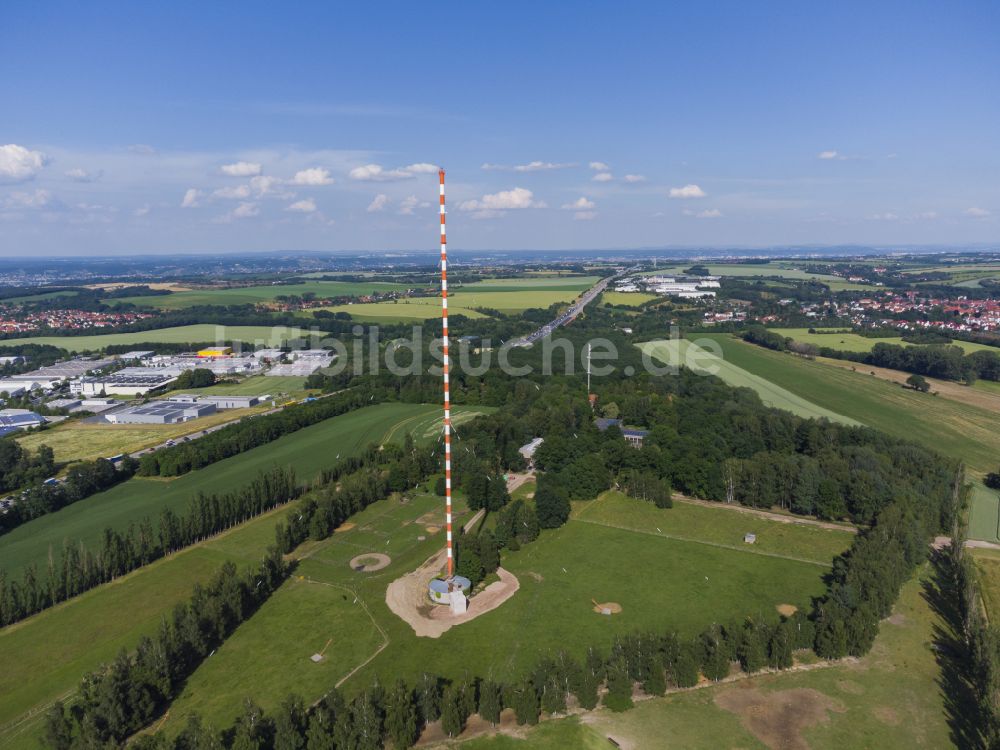 Luftbild Wilsdruff - Fernmeldeturm und Grundnetzsender in Wilsdruff im Bundesland Sachsen, Deutschland