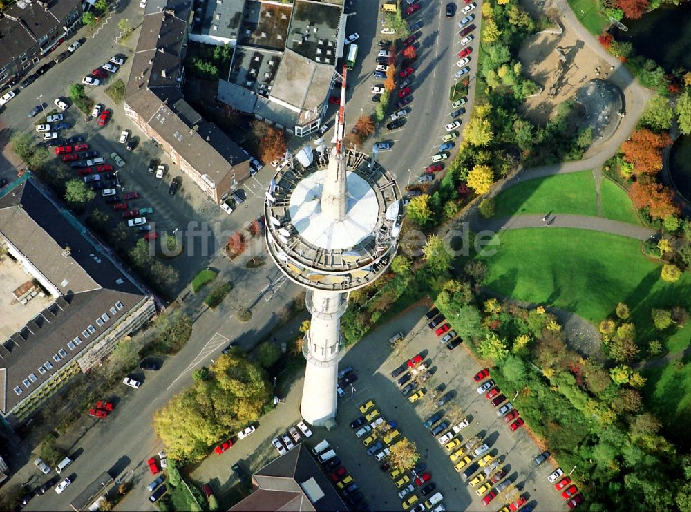 Wesel von oben - Fernmeldeturm Langer Heinrich