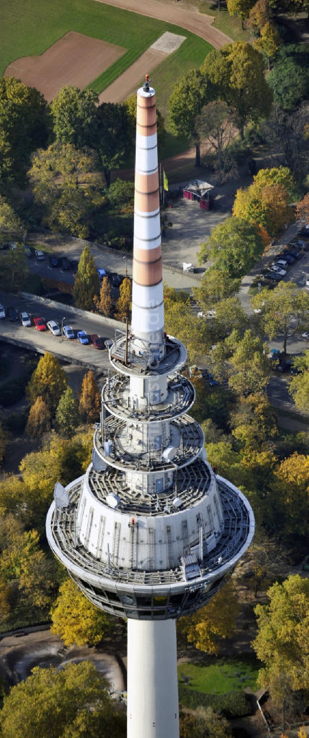 Luftbild Mannheim - Fernmeldeturm Mannheim