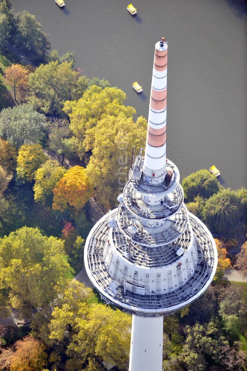 Luftbild Mannheim - Fernmeldeturm Mannheim