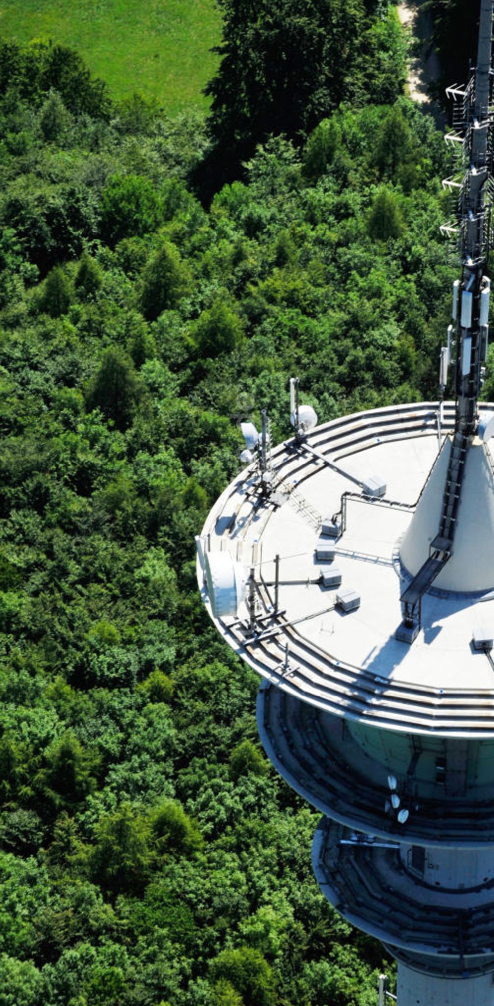 Luftbild BOLLSTADT - Fernmeldeturm Rauhe Wanne in Bollstadt in Bayern