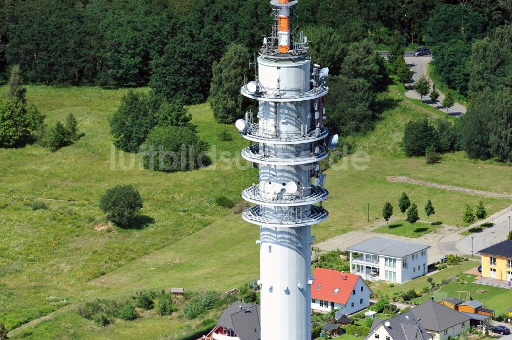 Rostock aus der Vogelperspektive: Fernmeldeturm Rostock- Stadtweide im Bundesland Mecklenburg-Vorpommern